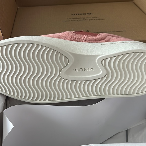 NIB VINCE Dusty Pink Suede Pacific Slip On Comfort Sneakers With Gore - Picture 6 of 8